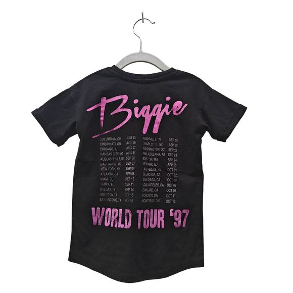 Notorious B.I.G. kids concert tee 2T black pink graphic tour shirt - Picture 2 of 3